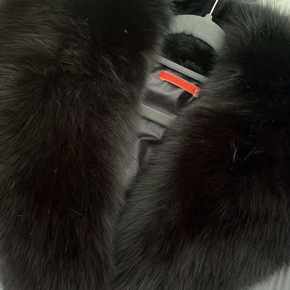 Alice and Olivia Down Puffer Jacket with REAL FOX FUR collar - Picture 5 of 10